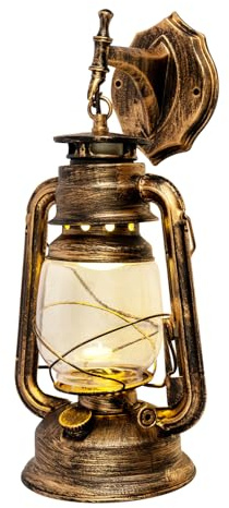 Vintage Wandlampe Innen Antik Leuchte Retro Rustikal Wandleuchte Nostalgisch Innenleuchte E27-Fassung Wand Lampe Retro Lampe Wand Leuchte für Esszimmer, Wohnzimmer, KüChen, Flure, Cafes, Keller, Bars