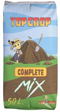 Top Crop Complete Mix 50 L – Sustrato Premium de Coco, Turba y Compost para Cultivo en Tierra | Ideal Fase Vegetativa — Enraizamiento Óptimo