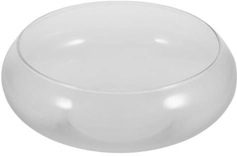 KESYOO Grand aquarium rond en verre transparent pour plantes aquatiques, pot hydroponique multifonctionnel, bol décoratif pour bureau et petit aquarium