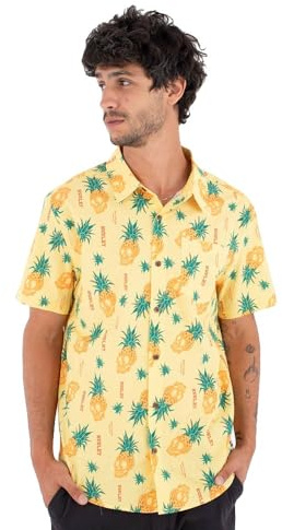 Hurley Kurzarmhemd Männer - Printing Press Pineapple