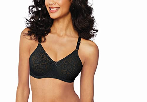 Bali Women's Lace and Smooth Underwire Bra, Black, 36C