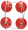 KS Tools 140.1060 Scheibenhalter-Satz, 2-tlg.