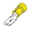 Velleman FYM Male Connector, Yellow, 6.4 mm, Set of 10 Piece