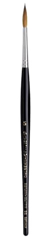 da Vinci Watercolor Series 35 Maestro Paint Brush, Round Long Taper Kolinsky Red Sable, Size 5 (35-05)