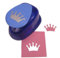 HEYDA Motiv Locher XL Motivstanzer, Motiv:Krone, Kunststoff, Metall, simplistisch, blau, hellblau