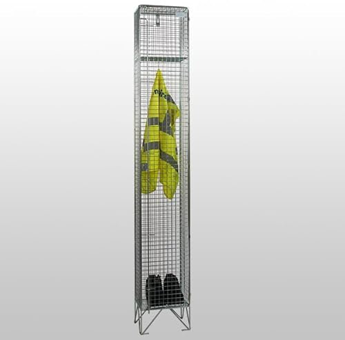 Single 1 Door Wire Mesh Locker 457mm deep