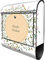 banjado® Design Briefkasten personalisiert WT Blumenkranz 38,5x46,5x13cm & 2 Schlüssel - Briefkasten Stahl schwarz Zeitungsfach pulverbeschichtet - Postkasten A4 Einwurf inkl. Montagematerial