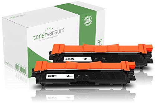 2 Toner kompatibel zu Brother TN-242 TN-246 Schwarz Druckerpatrone für MFC-9332cdw HL-3152cdw DCP-9017cdw MFC-9142cdn MFC-9342cdw HL-3172cdw HL-3142cw DCP-9022cdw Laserdrucker TN-242BK