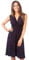 Floral Pattern Dress Summer V-Neck Knot Front Pleated Rushed Casual Dresses Party Cute Shift (Purple [6309], 8), 6309-PUR-08