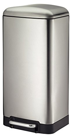 Kela Abfalleimer, Davino, 30 L, 35 x 33 x 62cm, Edelstahl, 10903, Silber