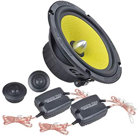Ground Zero GZTC 165 6.5″ 3 Ohms Sistema di altoparlanti componenti a 2 vie - 150 W di picco - 0.75 Tweeter