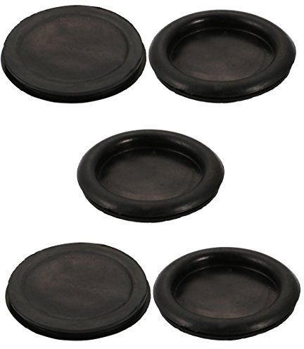 Sourcingmap 5pcs Wire Protective Grommets Black Rubber 70mm Dia Single Side Grommets