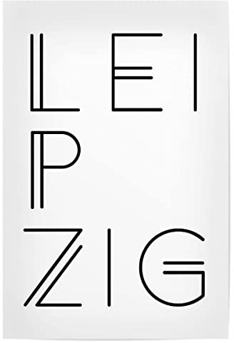 artboxONE Poster 30x20 cm Leipzig Städte Typobild Leipzig hochwertiger Design Kunstdruck - Bild Leipzig Leipzig Stadt
