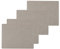 Lind DNA Tischset Square L Nupo, 4er-Set in Light Grey