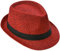 Miobo Chapeau de Paille, Fedora Polyvalent, Design Trilby, Protection Solaire (as4, Numeric, Numeric_58, Numeric_59, Rouge (Chapeau de Paille))