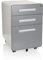 hjh OFFICE 743016 Rollcontainer Color Plus I Stahl Weiß/Grau Schubladenschrank mit Rollen, A4 Hängeregister, abschließbar