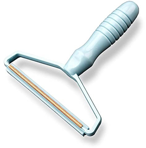 Rasoio per tessuto, 1 manuale per rimuovere pelucchi e pillole, portatile, colore: blu