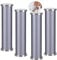 Lot de 4 pieds de table basse en verre réglables Pattes de Armoires aluminium Pas de poinçonnage Meubles Jambes Pieds de support Métal meuble de salle de bain meuble TV (10cm,gris)