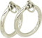 ACECHANNEL Edelstahl Handgelenk Manschetten Armband abschließbarer Armreif mit abnehmbarem O-Ring Restraints Armbänder (70MM X 60MM, Polished Silver)