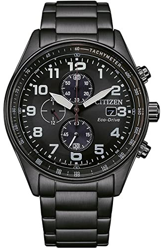 Citizen Orologio Cronografo al Quarzo Giapponese Uomini con Cinturino in Acciaio Inossidabile CA0775-79E