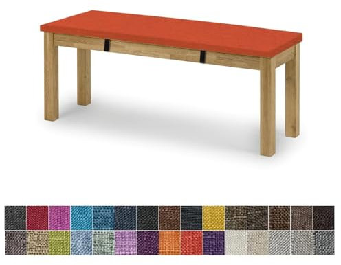 yaoumeo Bankauflage Sitzkissen,Bankkissen,90x40x5cm Gartenbank Auflage,Waschbar-Abnehmbarem,Mehrere Farbgrößen Verfügbar(Orange Rot)