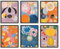 HAUS AND HUES Hilma Af Klint Wanddekoration – Set mit 6 berühmten Kunstdrucken, Vintage-Wanddrucken, berühmte Gemälde, Wandkunst, Künstler-Poster für Raumästhetik, geometrischer Wanddruck, (28,9 x