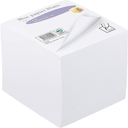 Papierblock Würfel geleimt 80g 90x90x90mm weißes Papier