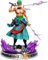 Rorronoa Zorro Cartoon Figurine, Onepieece Anime Figure Modèle PVC Action Statue Décoration de Collection D'anime Jouets pour Enfants Thème Anime Ornements pour Chambres à Coucher Salons Maisons Burea