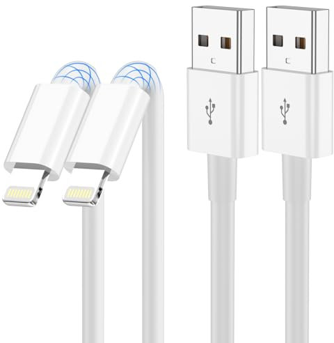 2Pack Car Apple Carplay Cable 1M, Apple MFi Certified Lightning Cable, iPhone Fast Charging Cable Compatible with iPhone 14 13 12 11 Pro Max XS XR X Mini 8 7 Plus 6S/iPad iPod/AirPods