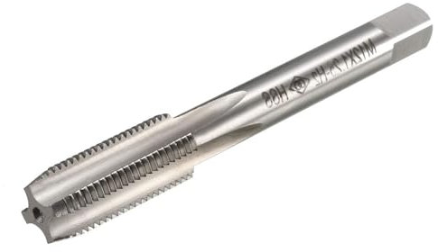 MACHSWON Tarauds métriques M12 x 1,25 mm, pour machine à fileter et perceuses électriques, acier rapide H2, revêtement Ti-Cod, filetage à droite, 1 pièce