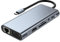 Dock 11 en 1 Type C Hub USB 3.0 Splitter Adaptateur Multiport 4K Compatible RJ45 SD/TF VGA PD Jack Audio Port Ethernet Hub USB, Splitter USB