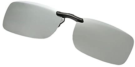 RYGRZJ Radfahren Fahren Clip Auf Sonnenbrille Für Männer Photochrome Brille Nacht Polarisierte Sonnenbrille Auf Vision Clip Sonnenbrille, Quadratisch