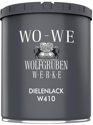 WO-WE Dielenlack Parkettlack Treppenlack Holzlack Lack Holzboden Weiss Seidenglänzend - 750ml