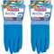 Spontex Arctic Arbeitshandschuhe, für grobe Arbeiten bei Nässe und Kälte, wasserdicht und langlebig, aus Naturlatex, Größe L, 1 Paar, Blau (Packung mit 2)