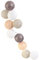 THE REPLICANT Guirlande 10 Boules Lampes LED Taupe Marron/Longueur : 192 cm