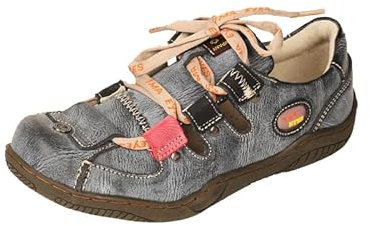 TMA EYES Damen Leder Atmungsaktiv Plus Size Schuhe Casual Schweinsleder Outdoor Walking Schuhe mit Innenseiten, Schwarz, 41 EU