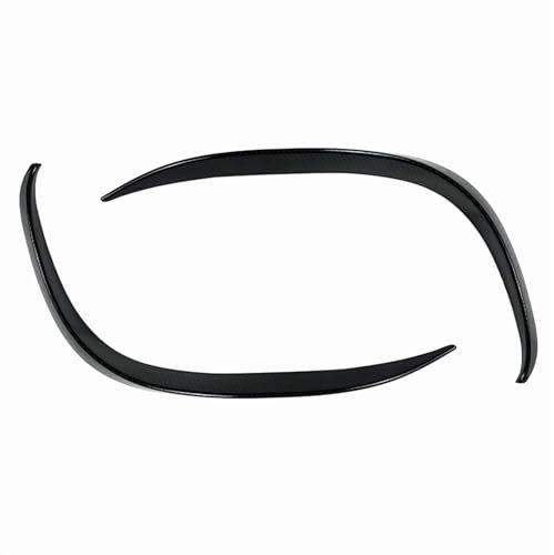 Nebelscheinwerfer Air Vent, Frontstoßstangen-Luftentlüftungs-Splitter-Verkleidung, for Mercedes-Benz, for C-Klasse W205 2019, Schwarz/Carbon-Optik, Seiteneinlass-Abdeckung, Spoiler-Stirn(Size:Carbon F