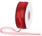 DMiotech 100 Yards Organza Band 1/4 Zoll Dunkelrotes Chiffonband Schimmerndes Transparentes Geschenkverpackungsband für Blumensträuße Hochzeit Geburtstag DIY Dekoration