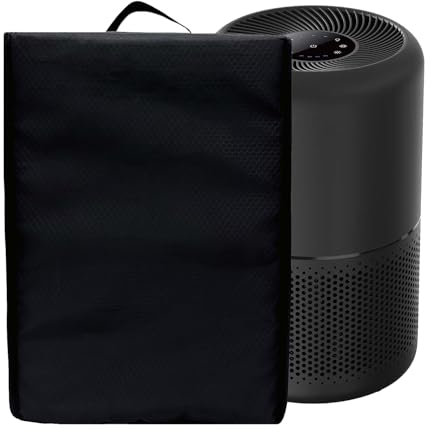 KOSTOO Black Antistatic Water-proof Dust-proof Nylon Fabric Cover Case Protector for LEVOIT Smart Wifi Air Purifier Core 300/300S/Philips 600/800/800i Series Air Purifier (Cubic)