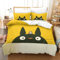RTTGKMYPL Totoro 3D Gedruckt Bettwäsche 3 Teilig Niedliche Tiere Bettbezügen Soft Microfaser Mit Reißverschluss,für Erwachsene Und Kinder Single（140x200cm）