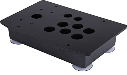 lvifloae Schwarzes Acryl-Panel-Gehäuse, Joystick-Ersatz-Gaming-Kit, DIY-Set-Kits, Ersatz für das Spiel, einfach zu montieren