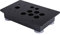 lvifloae Schwarzes Acryl-Panel-Gehäuse, Joystick-Ersatz-Gaming-Kit, DIY-Set-Kits, Ersatz für das Spiel, einfach zu montieren