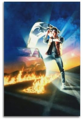 KFNICCE Filmposter Zurück in die Zukunft, dekoratives Gemälde, Leinwand, Wandposter und Kunstdruck, moderne Familienschlafzimmer-Dekoration, Poster, 20 x 30 cm
