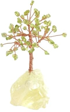 TOTIKI Money Tree Feng Shui Cash Cow Ornament Fortune Money Tree Trees Bonsai Tree Live Indoor Outdoor Plants Home Office Ornament(Grün)