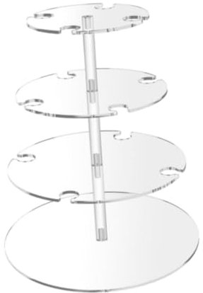 Folpus Présentoir de tour à Champagne en acrylique avec support de flûte à Champagne à plusieurs niveaux amovible pour fiançailles de mariage robuste, Style C