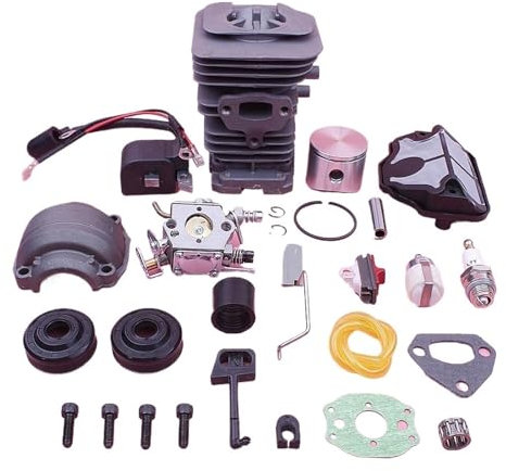 Kit de bobina de encendido de carburador de cilindro de 40 mm for línea de filtro de aire y combustible de pistón de motosierra Husqvarna 137, 136 y 141