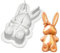 Kaninchenschokolade Fondant Kerze Silikonformen Epoxidharz Ornamente Machen Seife Schmelze Harz Lehm Wohndekoration
