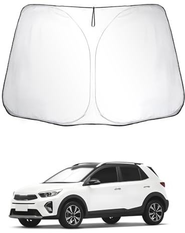 SKTU Parasol para parabrisas delantero compatible con Kiα Stonic KX1 2018-2024, cubierta interior plegable para parabrisas con protección UV