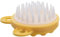 Head Scalp Massager, Hair Scrubber Silicone, Scalp Brush Soft Bristles, Ergonomic Grip Design, Ideal for Shower Bath Use, 2.95x2.95x1.38 Inches, Yellow Color, 1 Piece