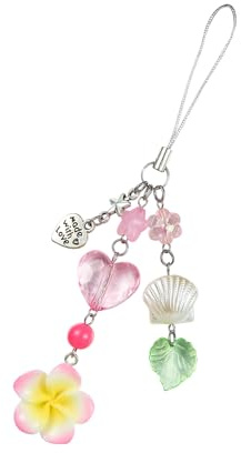 LEGENTLISUR Niedliche Handyanhänger Y2Y Handyanhänger Y2Y Blume Schlüsselanhänger Zubehör Für Taschen Kamera Anhänger Dekoration Für Frauen (Pink)